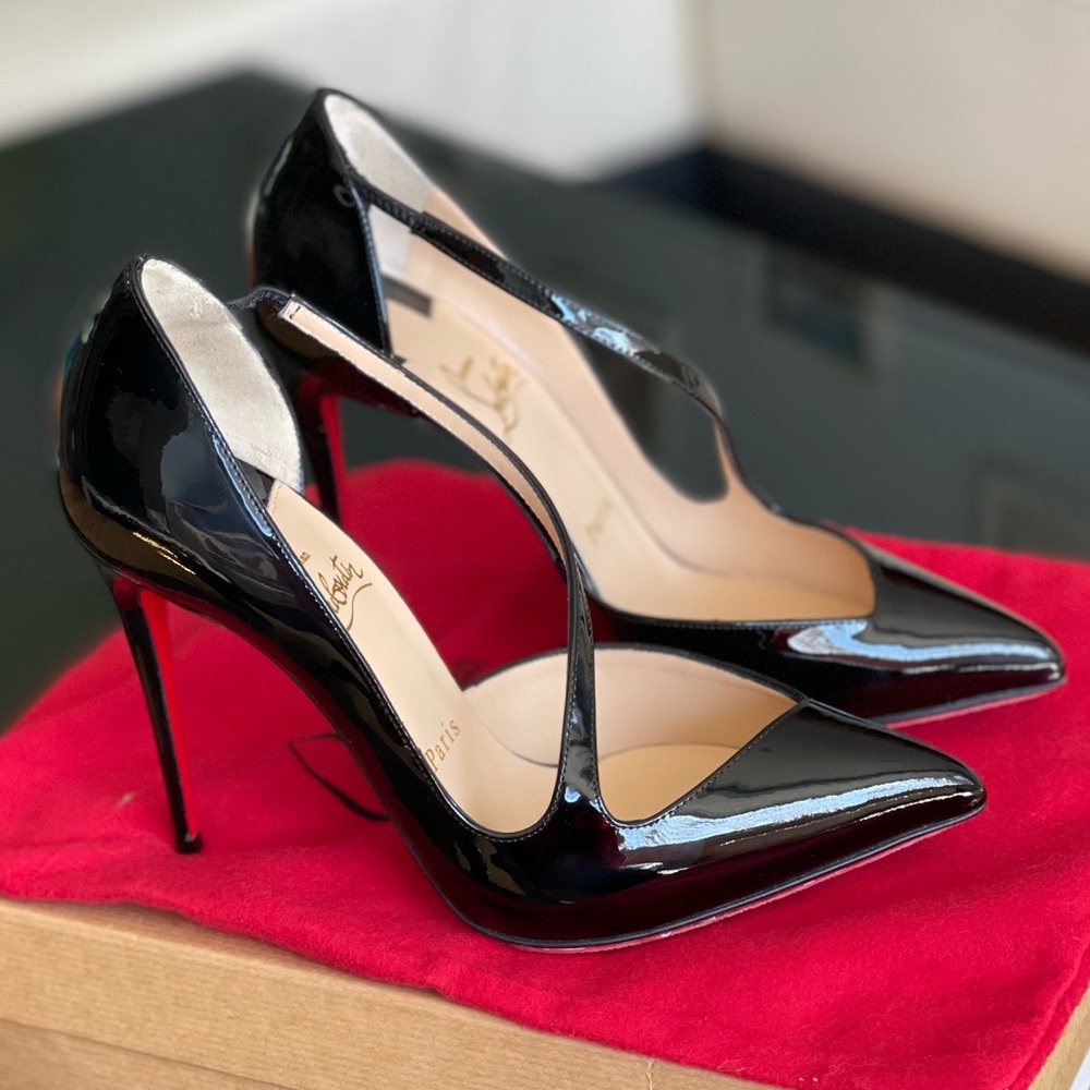 Christian Louboutin Women’s Heels, Jumping 100 Patent, size 37